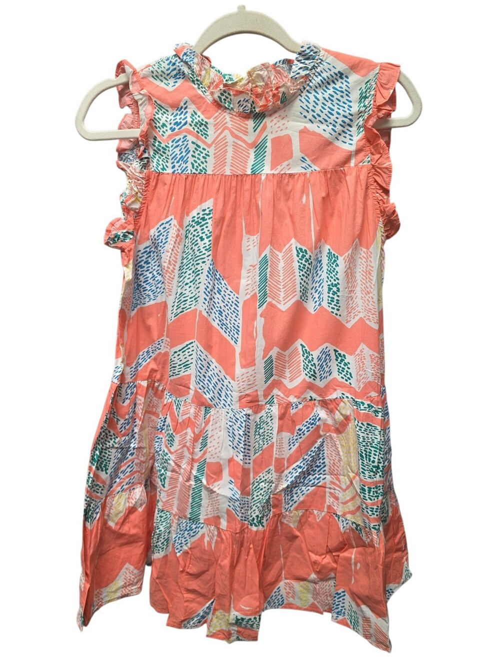 PINCH Maggi Jade Dress Tiered Ruffle Dress Sz. SM
